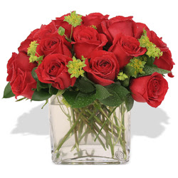  Karaman internetten çiçek satışı  10 adet kirmizi gül ve cam yada mika vazo