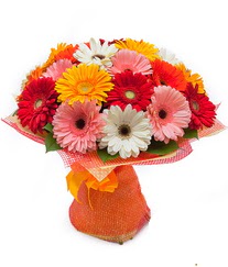 Renkli gerbera buketi  Karaman yurtiçi ve yurtdışı çiçek siparişi 
