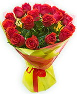 19 Adet kırmızı gül buketi  Karaman hediye sevgilime hediye çiçek 