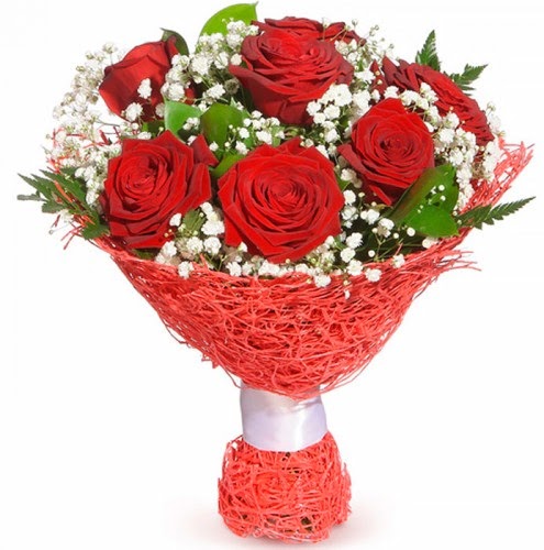 7 adet kırmızı gül buketi  Karaman 14 şubat sevgililer günü çiçek 