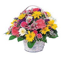  Karaman internetten çiçek siparişi  mevsim çiçekleri sepeti özel