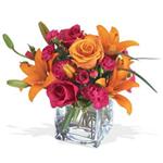  Karaman internetten çiçek siparişi  cam yada mika Vazo içerisinde karisik mevsim çiçekleri