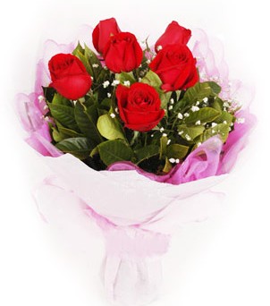  Karaman online çiçekçi , çiçek siparişi  kırmızı 6 adet gülden buket