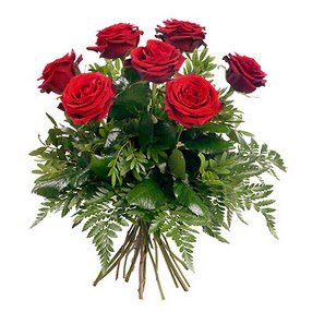  Karaman çiçek online çiçek siparişi  7 adet kırmızı gülden buket