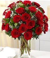Vazo içerisinde 33 adet kırmızı gül  Karaman çiçek servisi , çiçekçi adresleri 