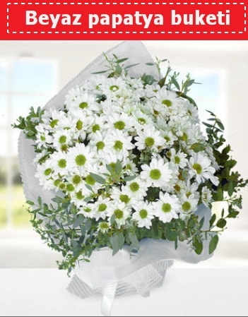 Beyaz Papatya Buketi  Karaman güvenli kaliteli hızlı çiçek 